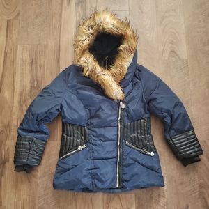 Girls Winter Hooded Lined Jacket Multicolor Size 16 XL